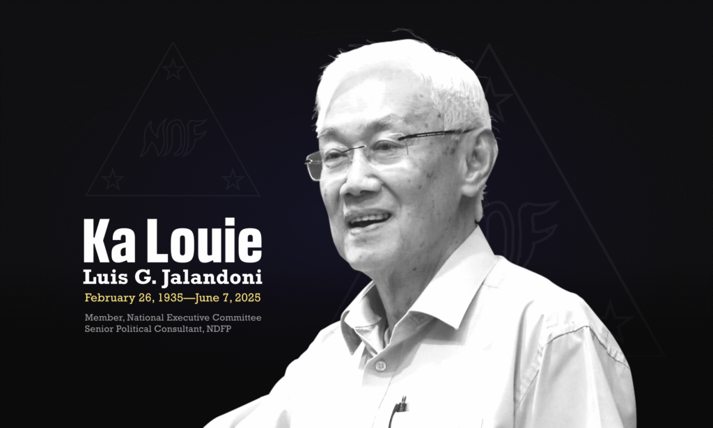 Filipino Revolutionary Luis Jalandoni Passes at 90